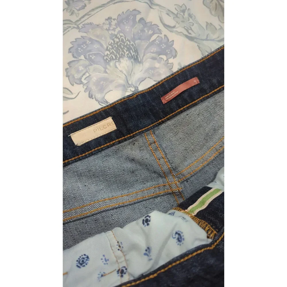 Pilcro Anthropologie The Bow Boyfriend Barrel Jeans NWT